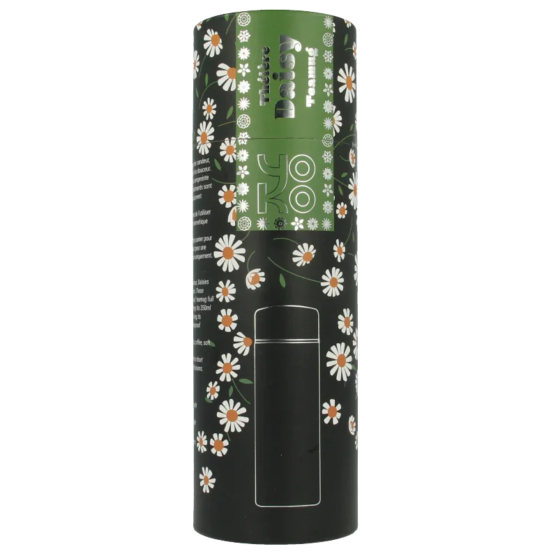 Yoko Drinkfles daisy met theefilter isotherm 350ml 1 Stuks