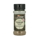 Cook Zwarte peper gemalen bio 45.00 Gram