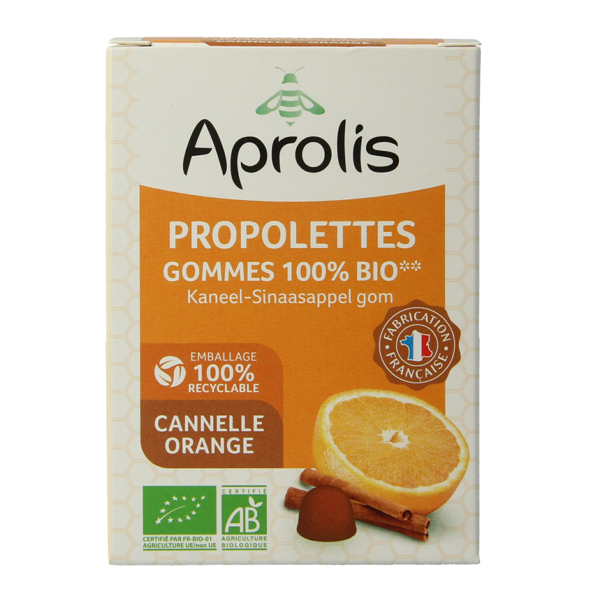 Aprolis Propolis kaneel - sinaasappel bio 50.00 Gram