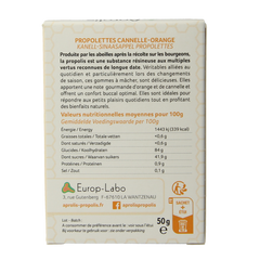 Aprolis Propolis kaneel - sinaasappel bio 50.00 Gram