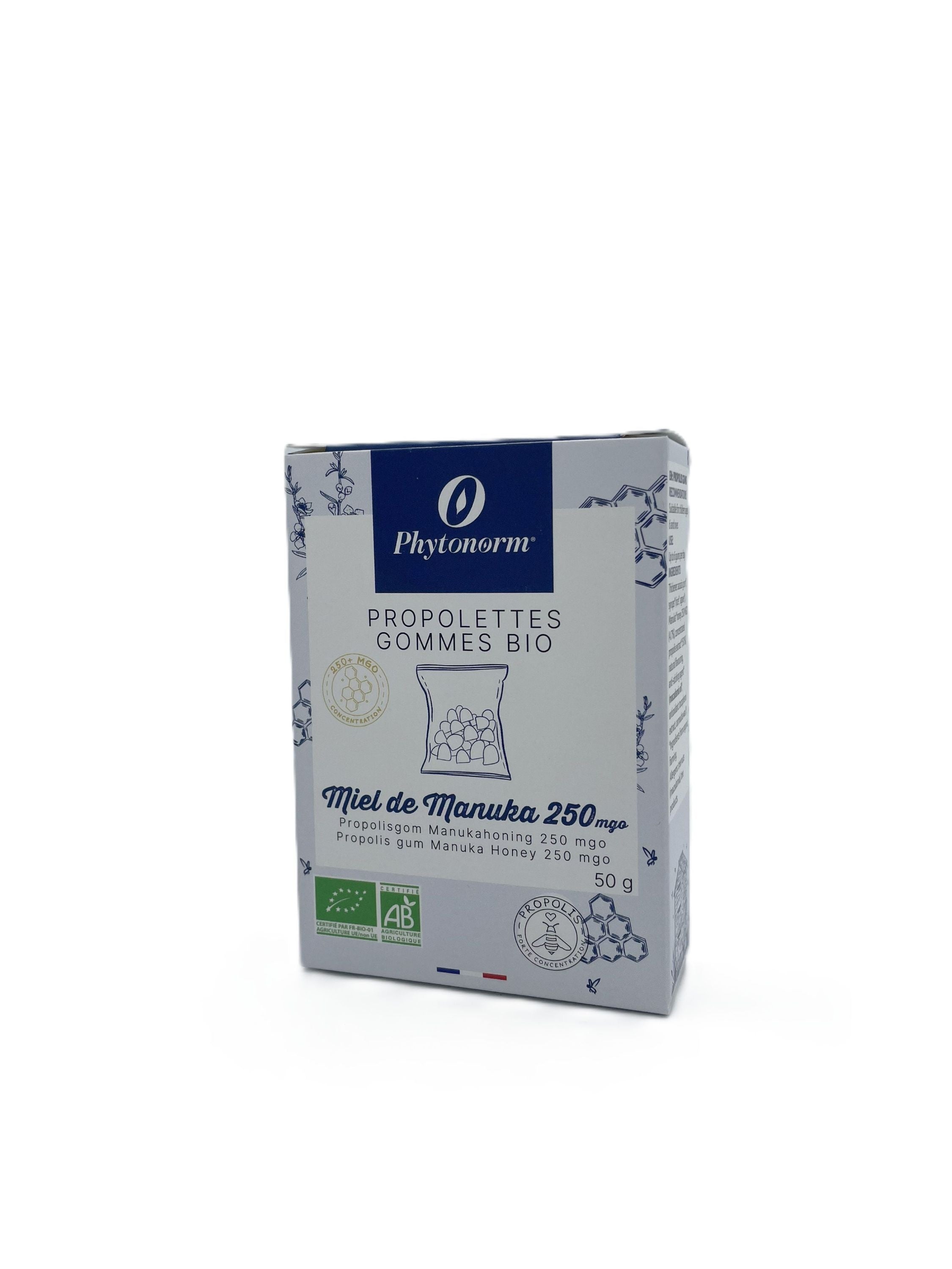Phytonorm Propolis gommetjes met Manuka honing 250 MGO bio 50 Gram