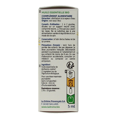 Ladrome Roomse kamille bio 5 Milliliter