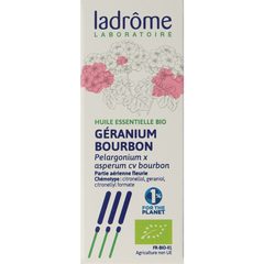 Ladrome Roos geranium olie bio 10.00 Milliliter