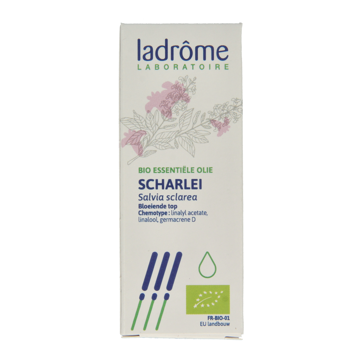 Ladrome Scharlei olie bio 10.00 Milliliter