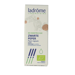 Ladrome Zwarte peper olie bio 10.00 Milliliter