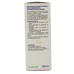Ladrome Amandelolie zoet 100.00 Milliliter