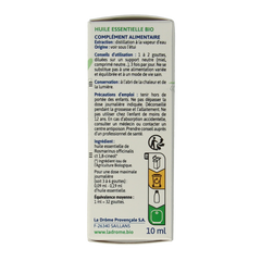 Ladrome Rozemarijn CT cineol bio 10.00 Milliliter