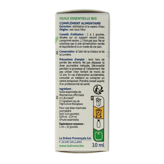 Ladrome Rozemarijn CT cineol bio 10 Milliliter