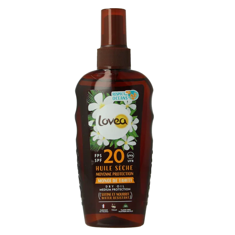 Lovea Dry oil medium protection tahiti monoi SPF20 150 Milliliter