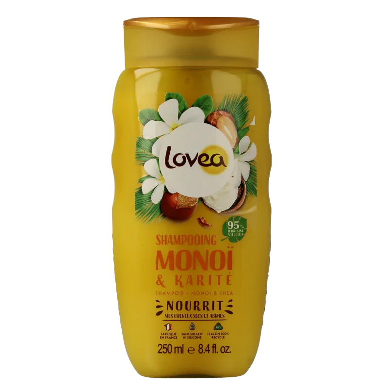 Lovea Shampoo Monoi & karite Shea oil 250 Milliliter
