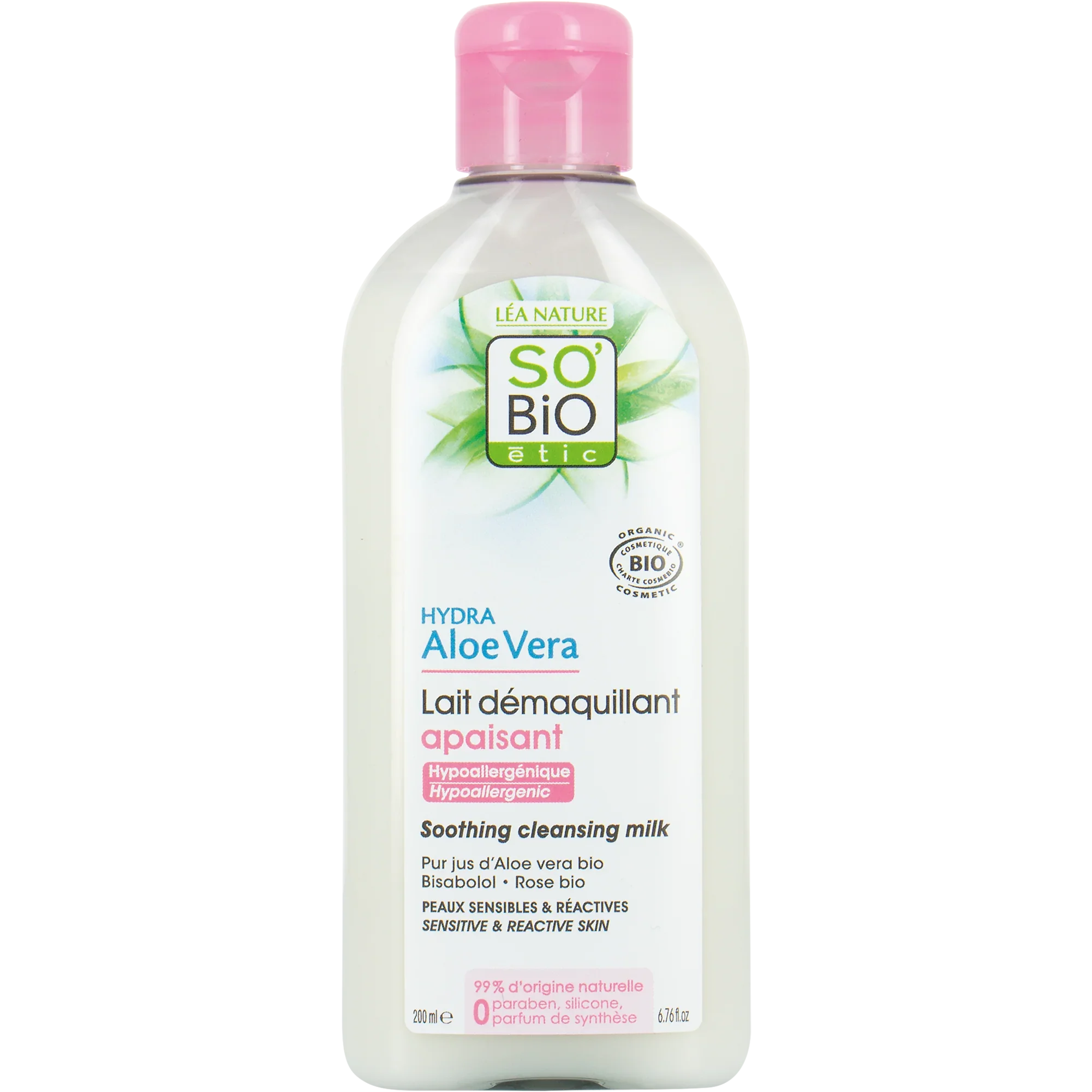So Bio Etic Aloe vera cleansing milk 200 Milliliter