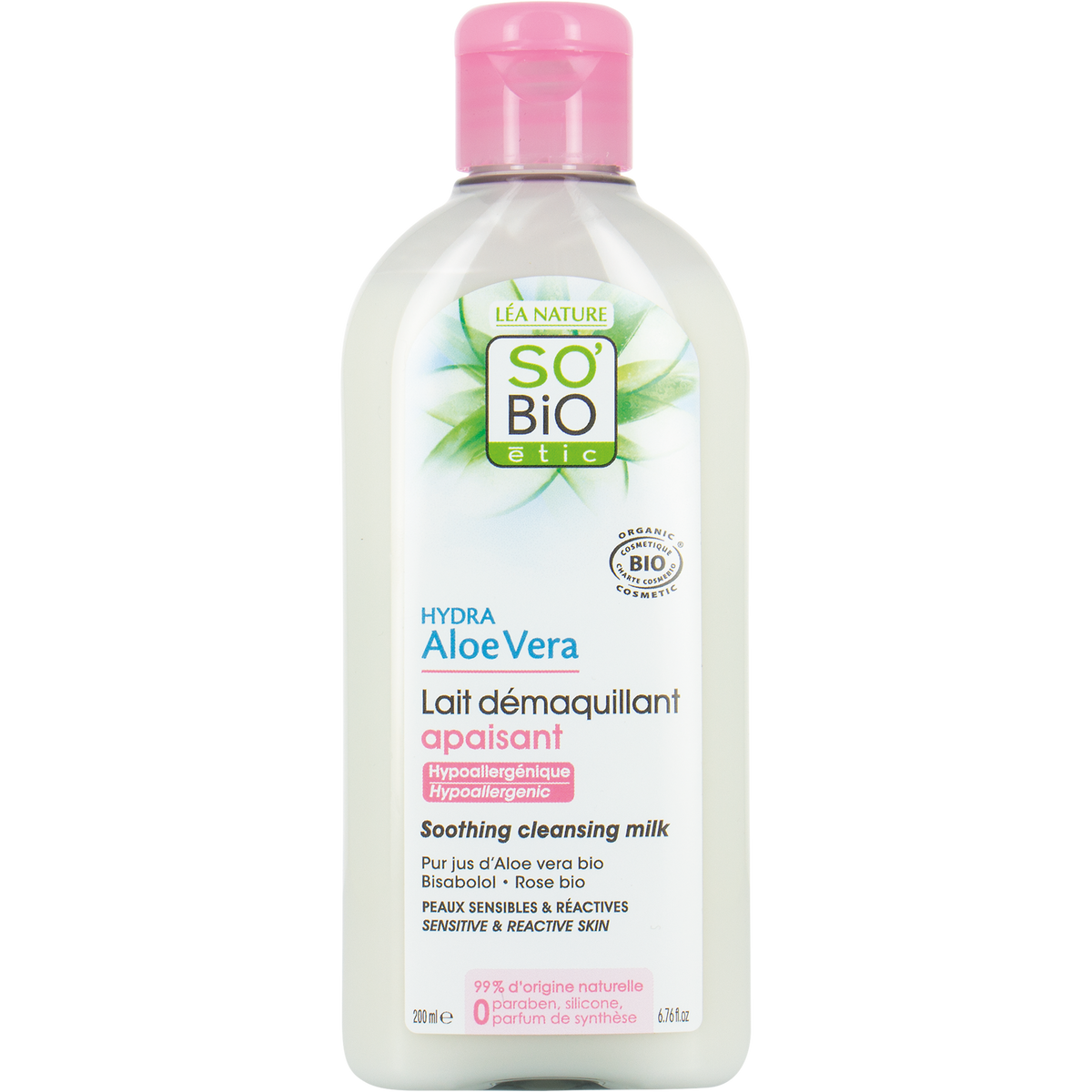So Bio Etic Aloe vera cleansing milk 200.00 Milliliter