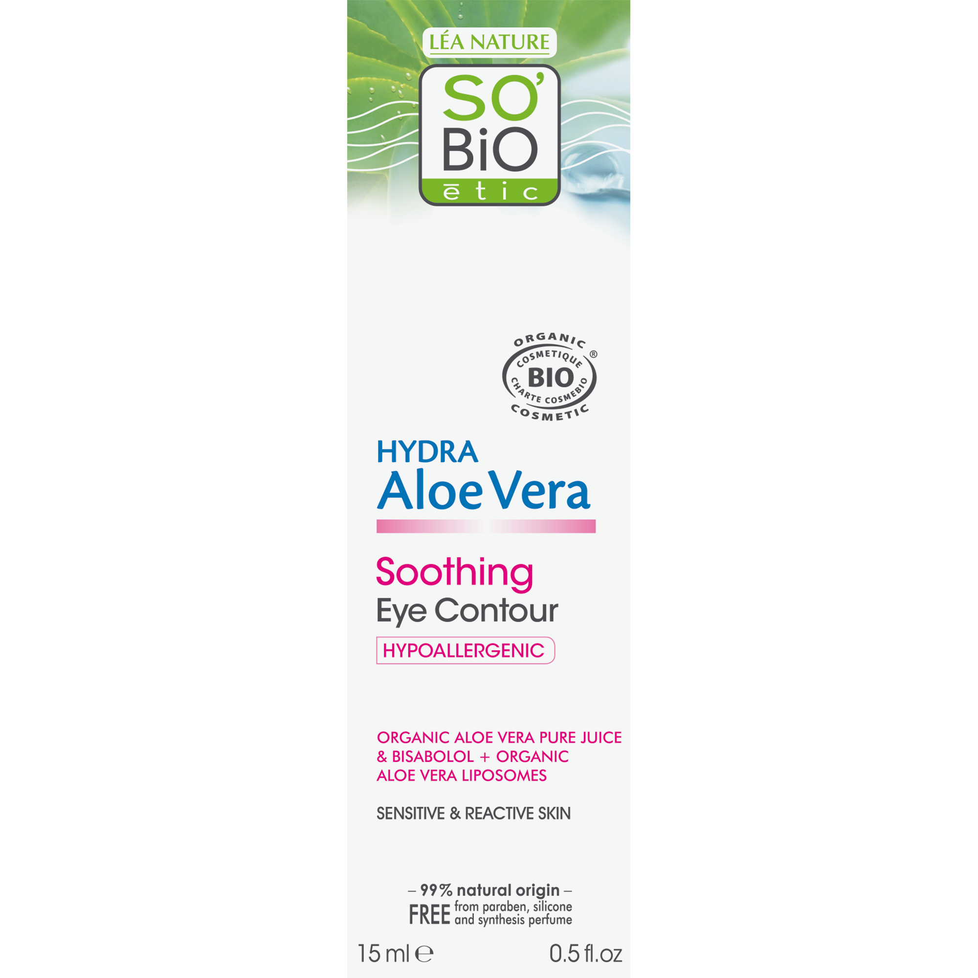 So Bio Etic Aloe vera eyecontour cream 15.00 Milliliter