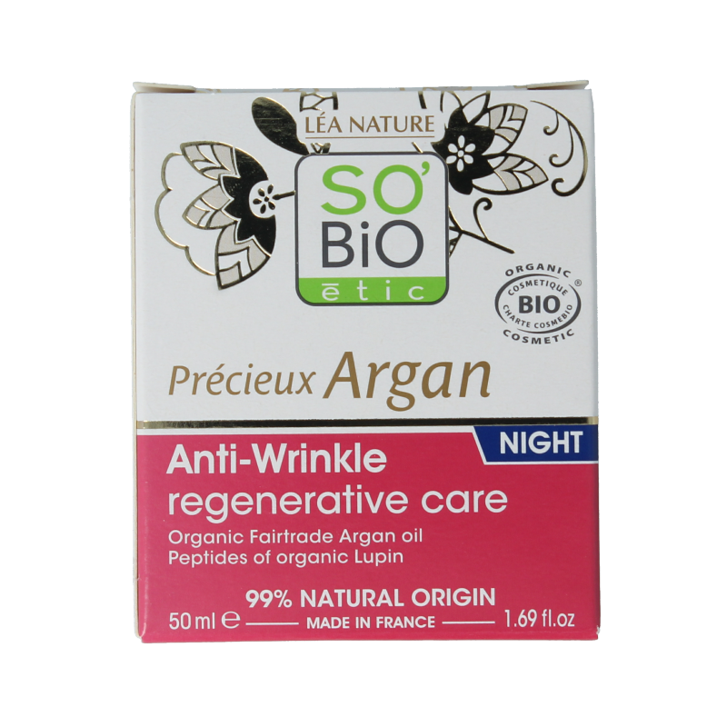 So Bio Etic Nachtcreme moisturizing anti rimpel 50 Milliliter