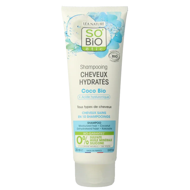 So Bio Etic Shampoo moisturizing coconut & hyaluronic acid 250 Milliliter