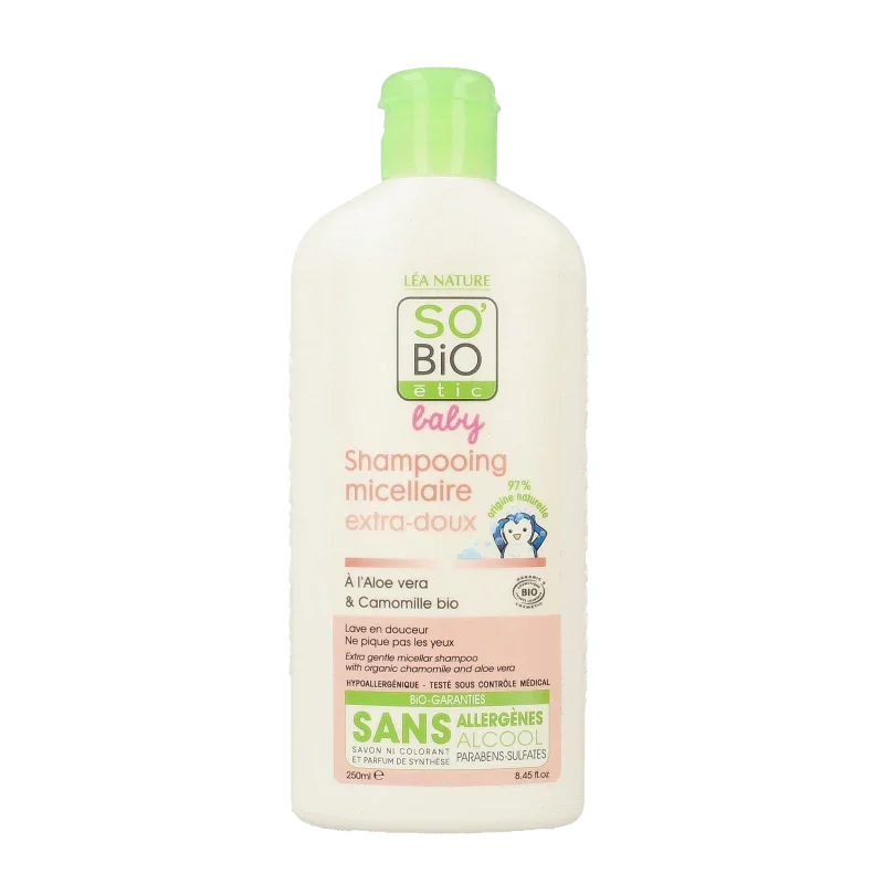 So Bio Etic Baby shampoo micellair 250 Milliliter
