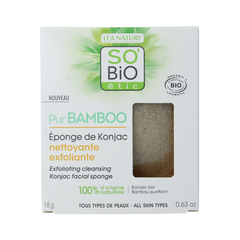 So Bio Etic Bamboo konjac sponge 1.00 Stuks