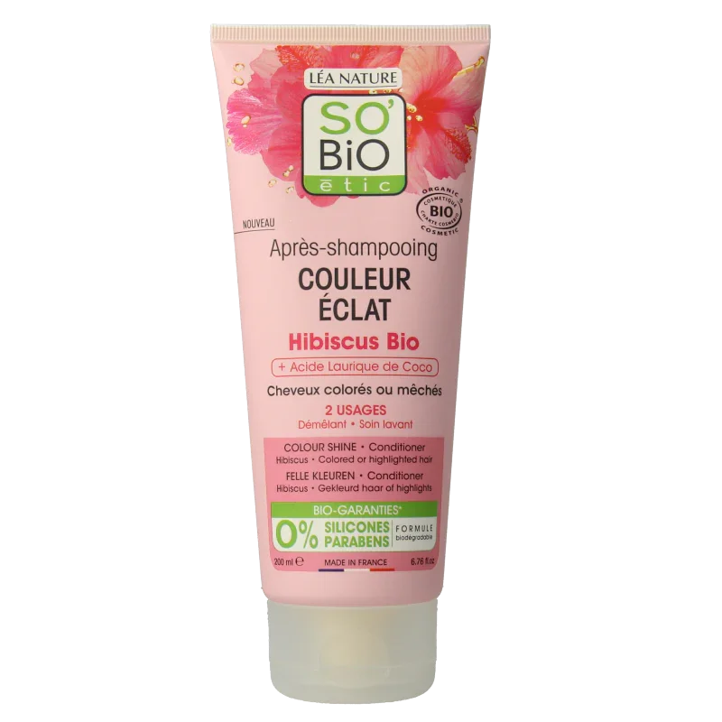 So Bio Etic Conditioner colour & shine hibiscus 200 Milliliter