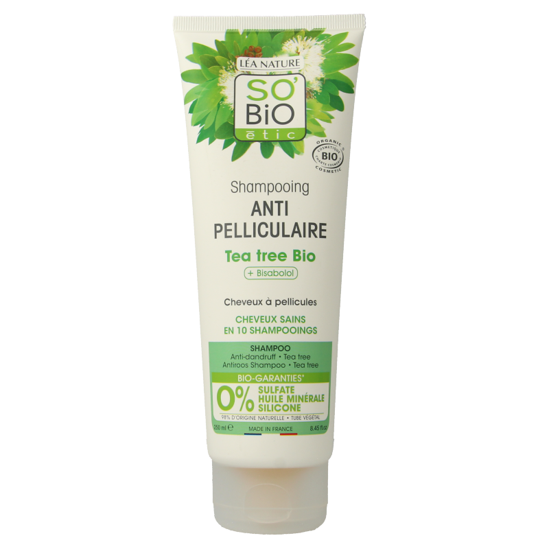 So Bio Etic Shampoo anti roos tea tree 250 Milliliter