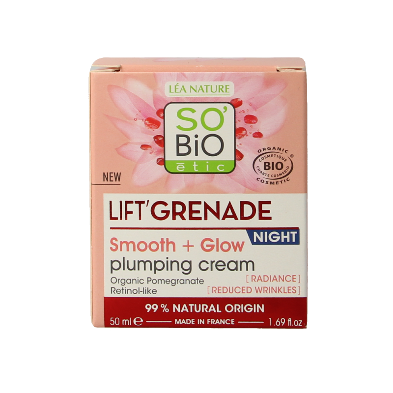 So Bio Etic Lift grenade night cream 50 Milliliter