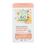 So Bio Etic Showergel peach & white flowers bio 450 Milliliter