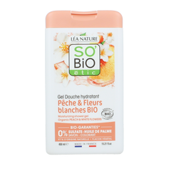 So Bio Etic Showergel peach & white flowers bio 450 Milliliter