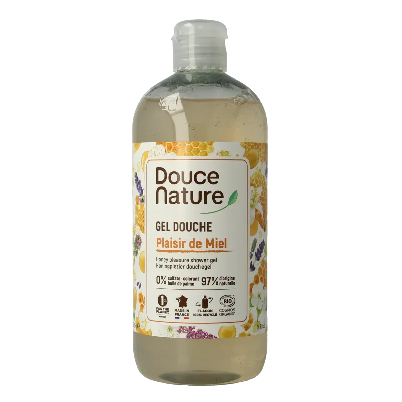 Douce Nature Douchegel honingplezier plaisir de miel bio 500 Milliliter