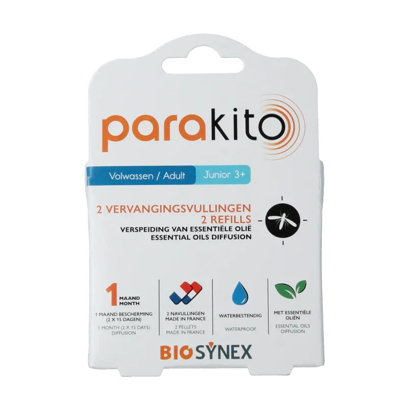 Parakito Anti mug armband navullingen 2 Stuks
