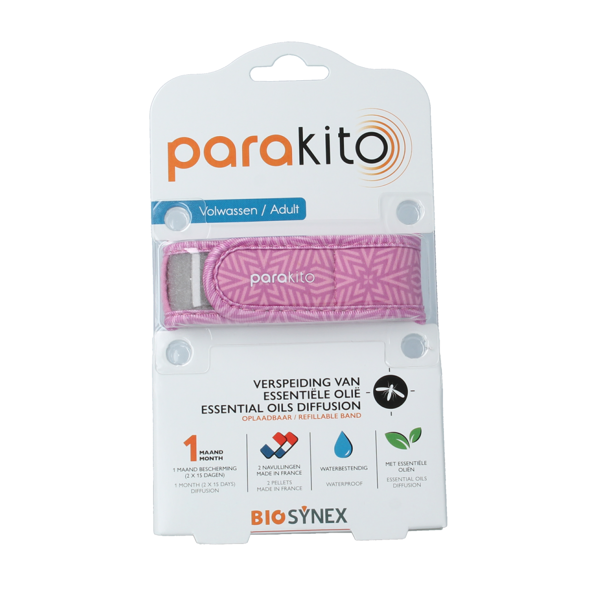 Parakito Anti mug armband volwassenen violet 1.00 Stuks