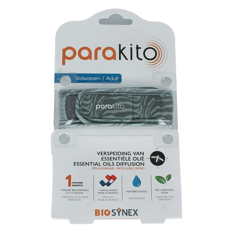 Parakito Anti mug armband volwassenen jungle 1 Stuks