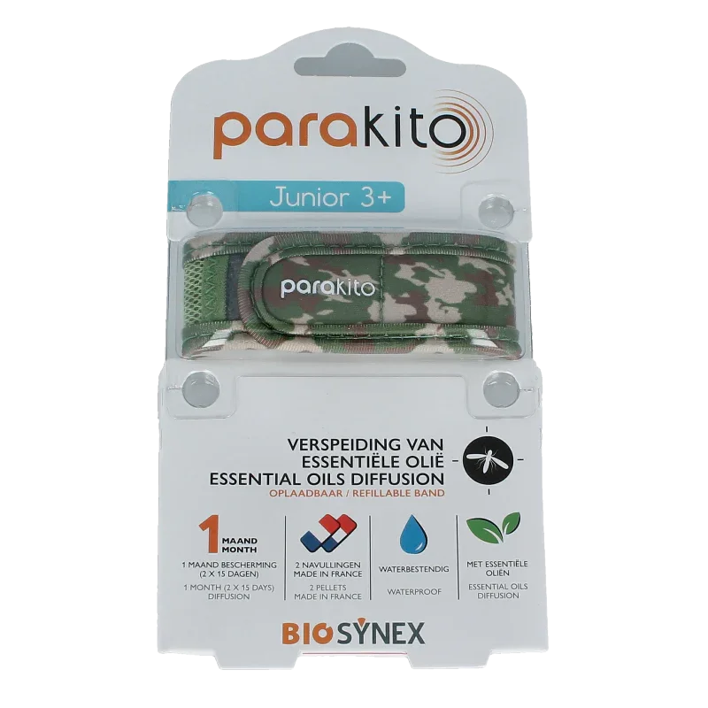 Parakito Anti mug armband junior camouflage 1 Stuks