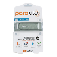 Parakito Anti mug armband volwassenen kaki 1.00 Stuks