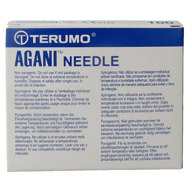 Terumo Injectienaald 21G groen 0.8 x 16 100 Stuks