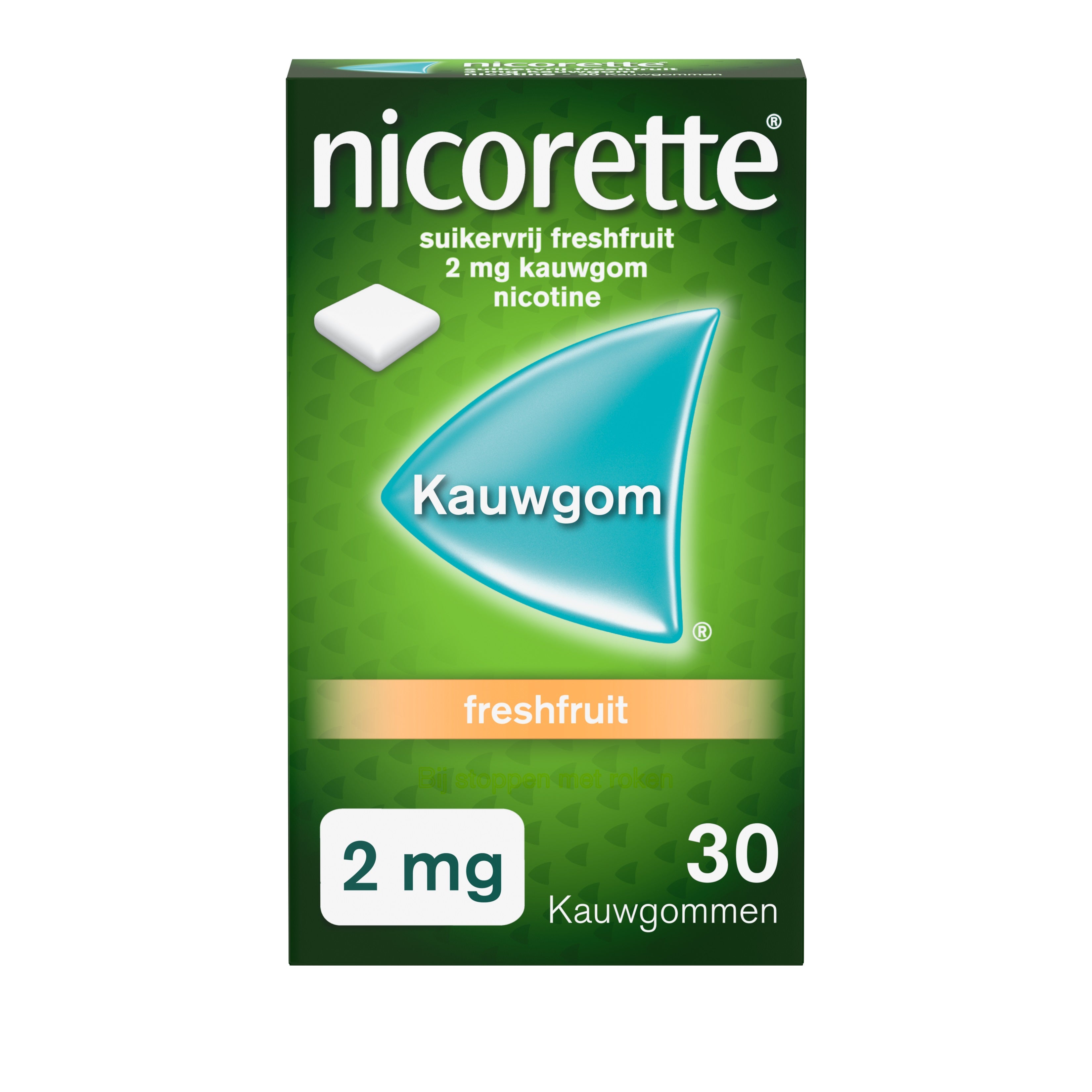 Nicorette Kauwgom 2mg freshfruit 30 Stuks
