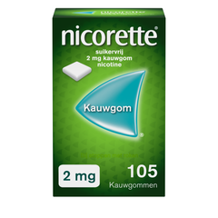 Nicorette Kauwgom 2mg classic 105.00 Stuks