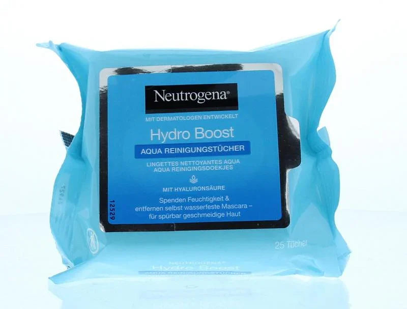 Neutrogena Hydra boost wipes 25 Stuks