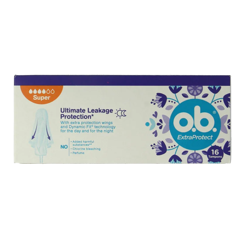 OB Tampons extra protect super 16 Stuks