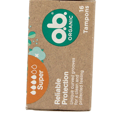 OB Tampons organic super 16.00 Stuks