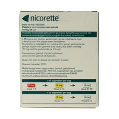 Nicorette Pleister 10mg 14 Stuks