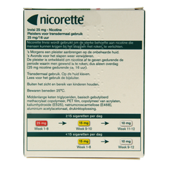 Nicorette Pleister 25mg 14.00 Stuks