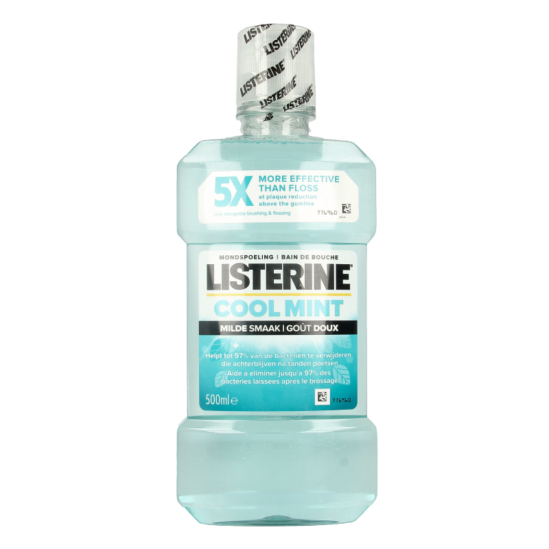 Listerine Mondwater coolmint milde smaak 500 Milliliter