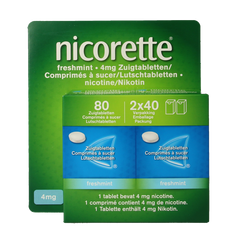 Nicorette Zuigtablet 4mg fresh mint 80 Zuigtabletten