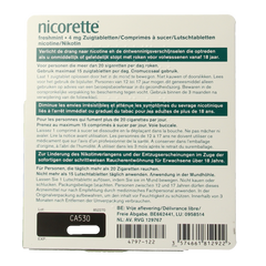Nicorette Zuigtablet 4mg fresh mint 80.00 Zuigtabletten