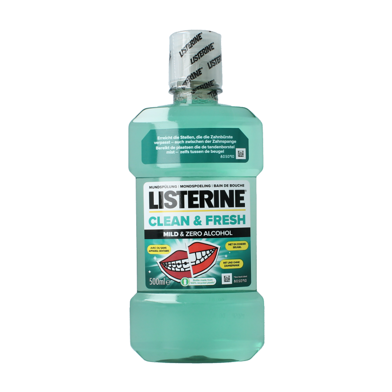 Listerine Mondwater clean & fresh 500.00 Milliliter