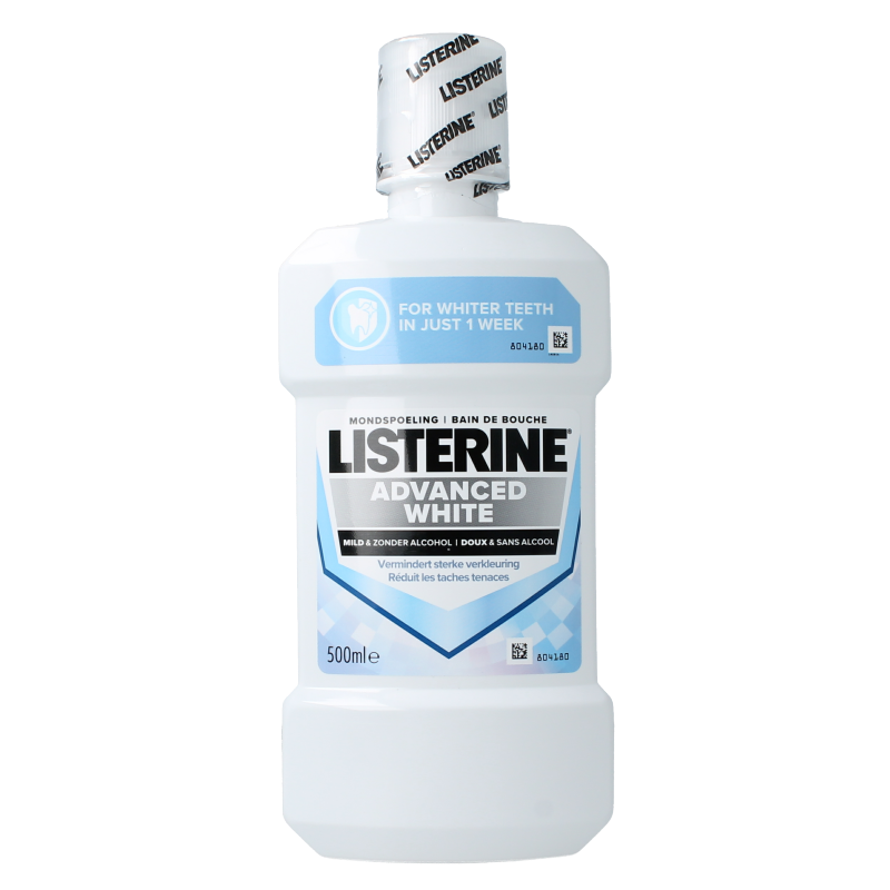 Listerine Mondwater advanced white mild 500 Milliliter