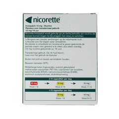 Nicorette Patch invisible 10mg 7.00 Stuks
