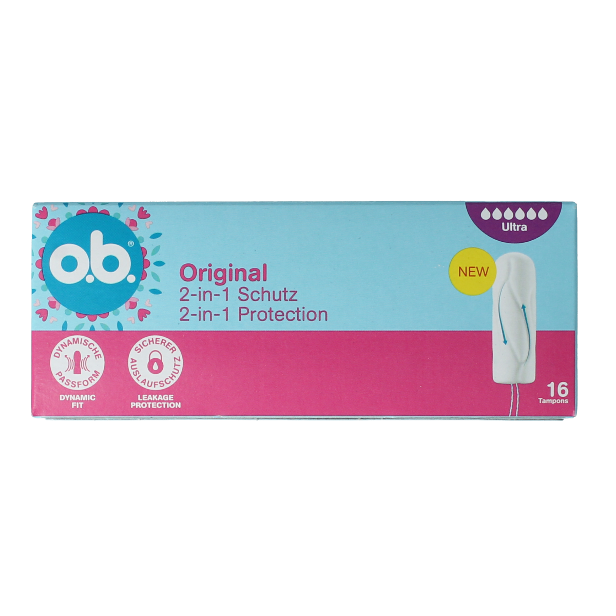 OB Tampons original dynamic fit ultra 16.00 Stuks