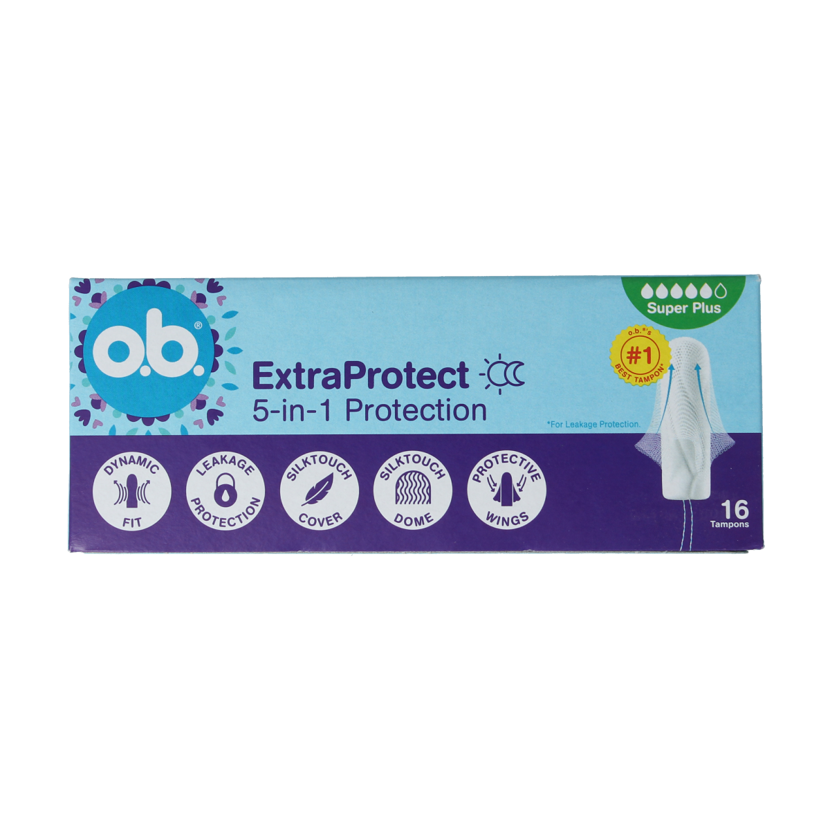 OB Tampons extra protect super plus 16.00 Stuks
