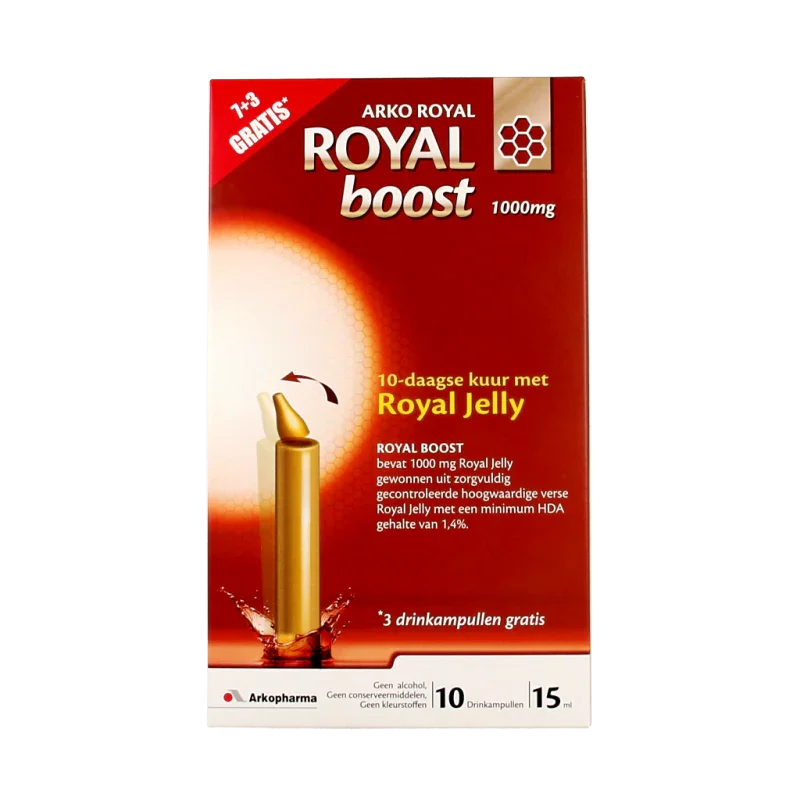 Royal Boost Royal Jelly boost (7 + 3) 15ml per ampul bio 10 Ampullen