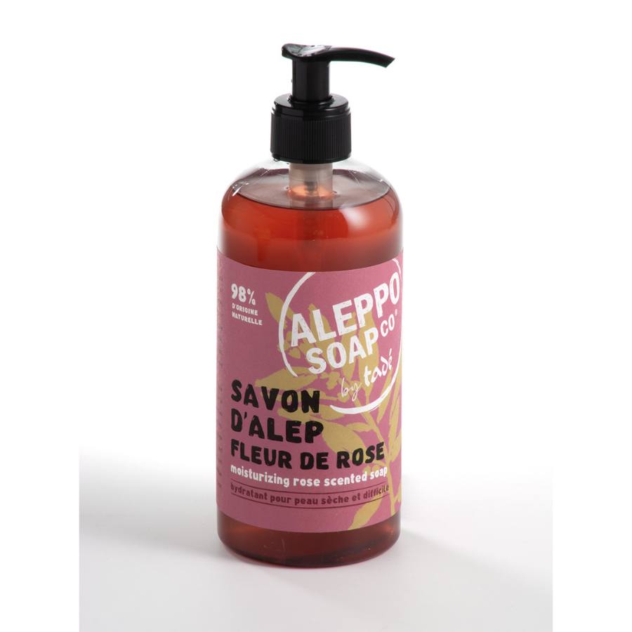 Aleppo Soap Co Rooszeep met pomp 500.00 Milliliter